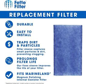 img 2 attached to 🧽 Fette Filter 10-Pack Polishing Internal Canister Filter for MarineLand Magnum JH Cartridge: Effective Cleaning Solution