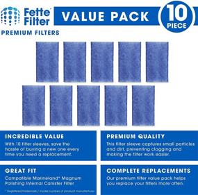 img 3 attached to 🧽 Fette Filter 10-Pack Polishing Internal Canister Filter for MarineLand Magnum JH Cartridge: Effective Cleaning Solution