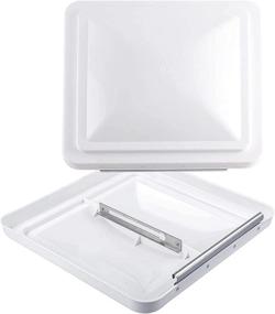 img 4 attached to RVGUARD RV Roof Vent Cover 14 Inches: Universal Replacement Lid White (2 Pack) for Ventline (pre 2008) & Elixir Vents (since 1994)