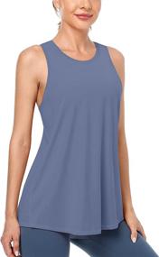 img 1 attached to 🔥 ATTRACO Women's Loose Fit Open Back Tank Tops for Yoga and Workout