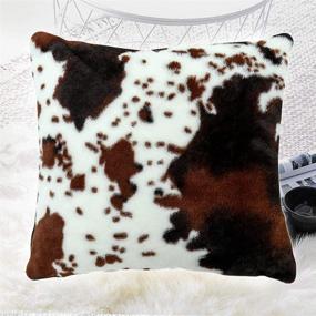 img 2 attached to Entua Decorative Cowhides Pillowcase Abstract