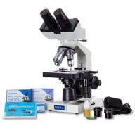 🔬 omax 40x-2000x led binocular compound lab microscope: mechanical stage, accessories included logo