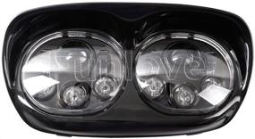 img 3 attached to Двойное обновление передних фар LED для мотоцикла Road Glide (2004-2013) - Черный