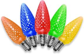 img 4 attached to C9 Christmas Lights - Multi Color LED Crunchy Bulbs - 25 Bulbs - Commercial Grade - Dimmable - Indoor & Outdoor - Super Bright - Spread Holiday Spirit & Joy