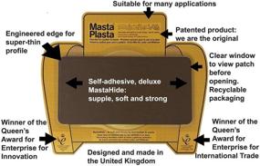 img 3 attached to MastaPlasta Large Self-Adhesive Premium Leather Repair Patch, Suede Beige - 8 x 4 Inch - First-aid Solution for Sofas, Car Seats & More