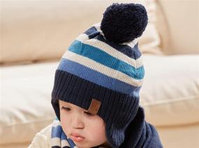 img 3 attached to 🧢 Upgrade Your Style with AHAHA Beanies Earflap - Perfectly Fleece Lined Boys' Accessories