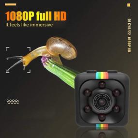 img 1 attached to 📷 Беспроводная мини-камера WiFi: HD 1080P видеозапись с функцией голоса, ночное видение, обнаружение движения - идеально подходит для домашнего, наружного и служебного наблюдения.