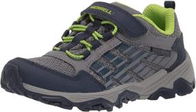 img 4 attached to 👟 Merrell Voyager Gunsmoke Детские кроссовки с альтернативным застежкой