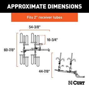 img 3 attached to 🚲 CURT 18087 Locking Tray-Style Hitch Bike Rack Mount, Fits 2-Inch Receiver, 4 Bicycles - Secure and Enhanced SEO