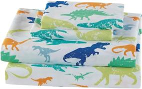img 2 attached to Mk Home Sheet Dinosaurs Orange