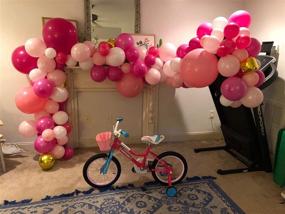 img 3 attached to 🎈 LEKANI Hot Pink and Gold Balloon Garland Kit - Perfect for Wedding and Birthday Party Decorations - includes 140 Pieces