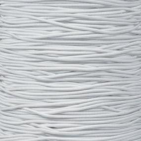 img 2 attached to 🎨 Craft County Elastic Nylon Bungee Stretch Shock Cord: Perfect for Beading, Party Favors, Friendship Bracelets, and DIY Craft Projects - White, 1/16 Inch X 50 Feet