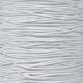 img 1 attached to 🎨 Craft County Elastic Nylon Bungee Stretch Shock Cord: Perfect for Beading, Party Favors, Friendship Bracelets, and DIY Craft Projects - White, 1/16 Inch X 50 Feet