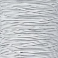 🎨 craft county elastic nylon bungee stretch shock cord: perfect for beading, party favors, friendship bracelets, and diy craft projects - white, 1/16 inch x 50 feet logo