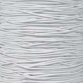 img 4 attached to 🎨 Craft County Elastic Nylon Bungee Stretch Shock Cord: Perfect for Beading, Party Favors, Friendship Bracelets, and DIY Craft Projects - White, 1/16 Inch X 50 Feet