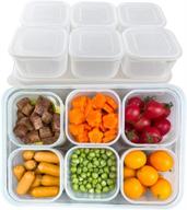 🍱 tetebak airtight food storage containers (6pcs) - bpa-free, stackable & removable plastic containers for pantry organization and meal prep, reusable & convenient логотип