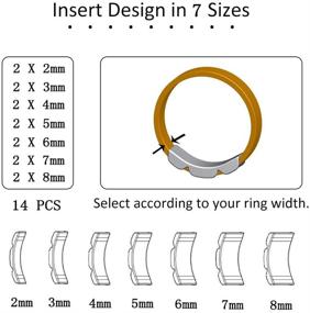 img 2 attached to 🔧 Invisible Ring Size Adjuster by Coopache - 2 Styles for Loose Rings, Ring Guard, Ring Sizer - 13 Sizes to Fit Any Ring