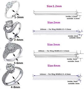 img 1 attached to 🔧 Invisible Ring Size Adjuster by Coopache - 2 Styles for Loose Rings, Ring Guard, Ring Sizer - 13 Sizes to Fit Any Ring