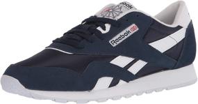 img 4 attached to 👟 Черные мужские кроссовки Reebok Classic Nylon - модные кроссовки для обуви.