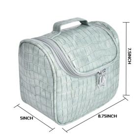 img 3 attached to Efficiently Organize Your Cosmetics with the Portable Cosmetic Toiletry Organizer Crocodile