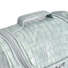 img 2 attached to Efficiently Organize Your Cosmetics with the Portable Cosmetic Toiletry Organizer Crocodile
