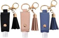 stay germ-free on-the-go: refillable keychain sanitizer travel containers logo