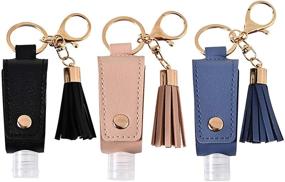 img 4 attached to Stay Germ-Free On-the-Go: Refillable Keychain Sanitizer Travel Containers