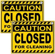 closed cleaning sign packs corrugated logo