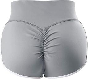 img 2 attached to 🩳 Gafeng Women's Scrunch Butt Shorts - Booty Lift, Ruched High Waist, Workout Yoga Running Leggings