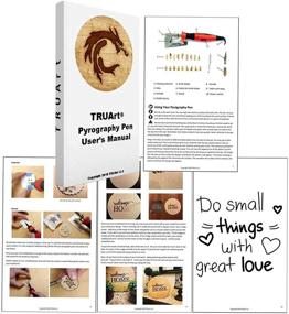 img 3 attached to 🔥 TRUArt Stage 1 Pyrography Pen Set: Wood, Leather, Cardboard, Paper - Best Woodburning Crafts Burner Tool Kit with Jewelry Soldering Point - Includes 35 Tips, Dual Power Mode (30W-15W) - Ideal for Gourd Art