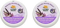 🌸 citrus magic lavender escape odor absorbing solid air freshener - pack of 2 (8-ounce) logo