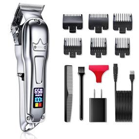 img 4 attached to 💇 Surker Professional Cordless Hair Clippers: Ultra-precise Trimmer Kit for Men with Rechargeable Battery & LED Display