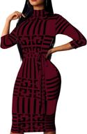 👗 stylish bodycon turtleneck stripes bandage suiting women's clothing: for fashion-forward females logo