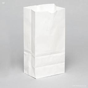 img 1 attached to Ecologically Friendly White Paper Bag Retail Store Fixtures: Shop Sustainable & Economically with Lb Recycled Paper Bags