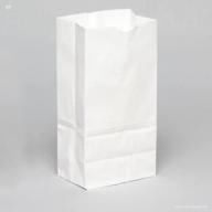 ecologically friendly white paper bag retail store fixtures: shop sustainable & economically with lb recycled paper bags logo