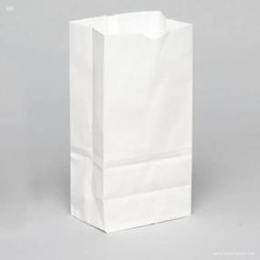 img 4 attached to Ecologically Friendly White Paper Bag Retail Store Fixtures: Shop Sustainable & Economically with Lb Recycled Paper Bags