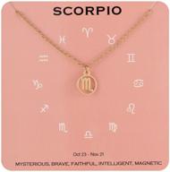 augonfever birthday scorpio necklace constellation logo