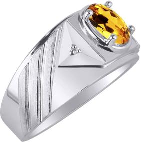 img 2 attached to 💎 Citrine Diamond Boys' Jewelry: RYLOS Classic Yellow, Perfect for a Timeless Charm