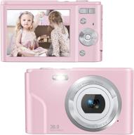 📸 zostuic digital camera 36mp small camera 1080p vlogging camera with 16x digital zoom - portable & perfect for students and teens (pink) logo