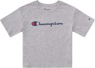 👚 прелестная детская одежда champion для девочек: оригинальная футболка boxy script tee для модного стиля логотип