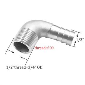 img 3 attached to 🔄 Streamline Your Piping System with Joywayus Fitting Stainless Degree Adapter