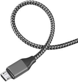 img 2 attached to 🔌 Set of Three 10-Foot Braided Nylon USB Charging Cables for Samsung Tablets - Compatible with Galaxy Tab A 10.1 (2016), 8.0 (2015, 2018), Tab E, S2, Tab 4, Tab A 9.7, 7.0 (2016)