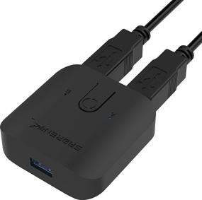 img 4 attached to 🔁 Sabrent USB 3.0 Sharing Switch: Effortless Multiple Computer & Peripheral Sharing with LED Device Indicators (USB-SW30)