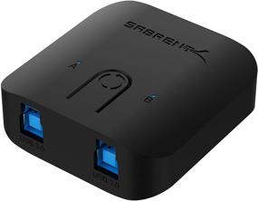 img 3 attached to 🔁 Sabrent USB 3.0 Sharing Switch: Effortless Multiple Computer & Peripheral Sharing with LED Device Indicators (USB-SW30)