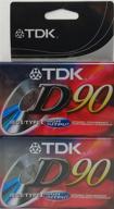 📼 tdk electronics 2 pack 90min cassette - normal bias, high output logo