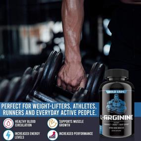 img 1 attached to 💪 Улучшите рост мышц и повысьте энергию с помощью Bold Labs USA Extra Strength L-Arginine - 2680 мг азотсодержащего оксида - включая L-Цитруллин и необходимые аминокислоты для физической выносливости - 60 капсул.