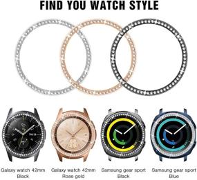 img 1 attached to Совместимый с Galaxy Watch 42 мм ремешок для женщин + биссинг и аксессуары & материалы.