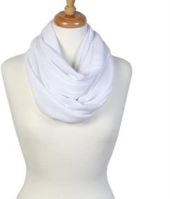 img 1 attached to 🧣 Super Soft and Lightweight Solid Color Infinity Loop Scarf by Scarfand