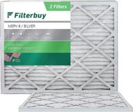 🎯 filterbuy 15x20x1 air filter merv 8, pleated hvac ac furnace filters (2-pack, silver) – improved seo логотип