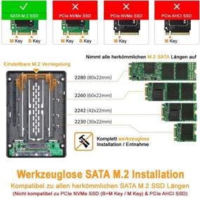 img 3 attached to 🔧 Tool-Less M.2 SATA to 2.5" SATA Converter Adapter Bracket Case Enclosure - ICY DOCK Ezconvert MB703M2P-B